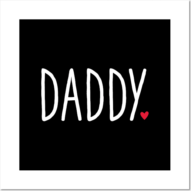 Daddy heart gift birthday family love Wall Art by FrauK